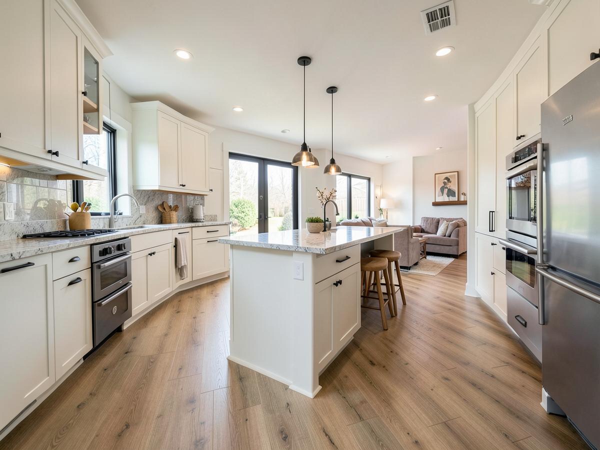 Luxury Vinyl flooring in a residential interior